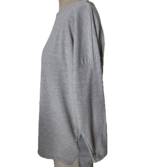 Ralph Lauren Women's Heather Gray Long Sleeve Tee - Picture 4 of 6
